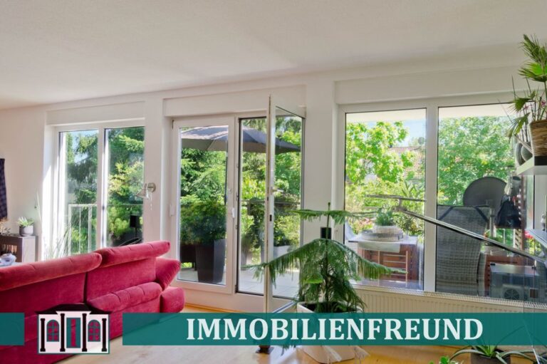 3 Zimmer Erdgeschoss mit Balkonparadies – Nähe Nordpark